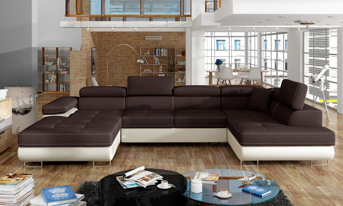 Leeds U shaped sofa bed with storage S26/S33