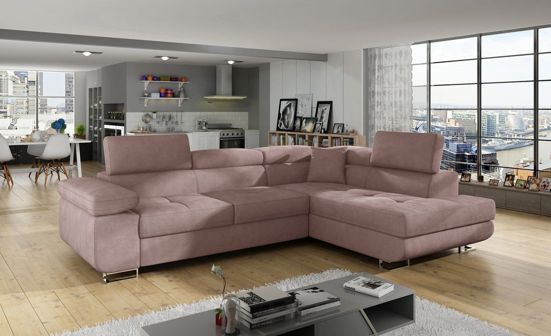 Manchester corner sofa bed with storage S61