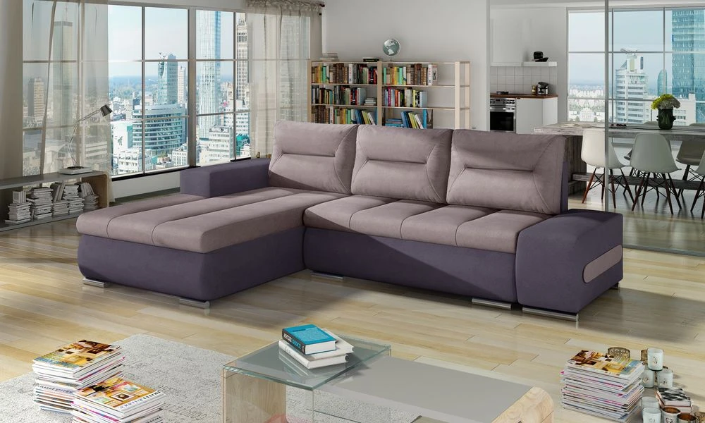 Luton corner sofa bed with storage S61/S65