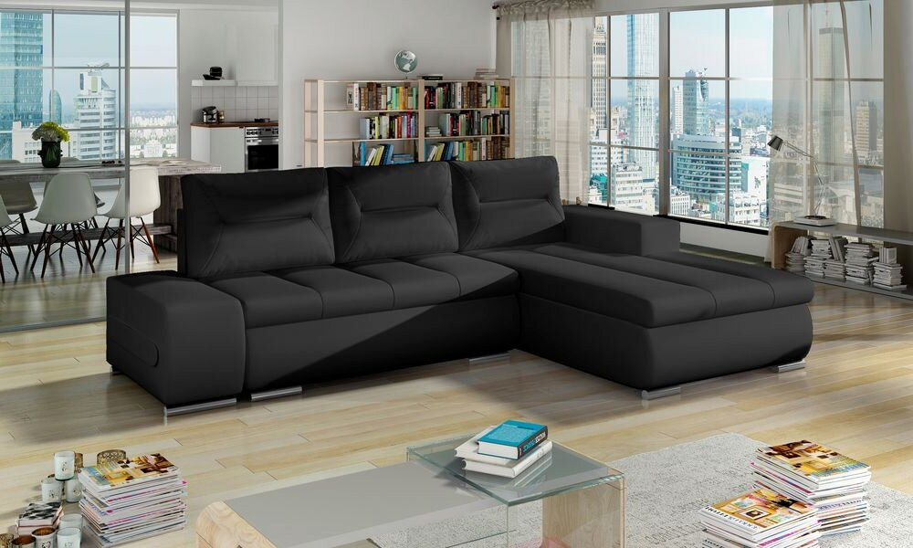 Luton corner sofa bed with storage S11