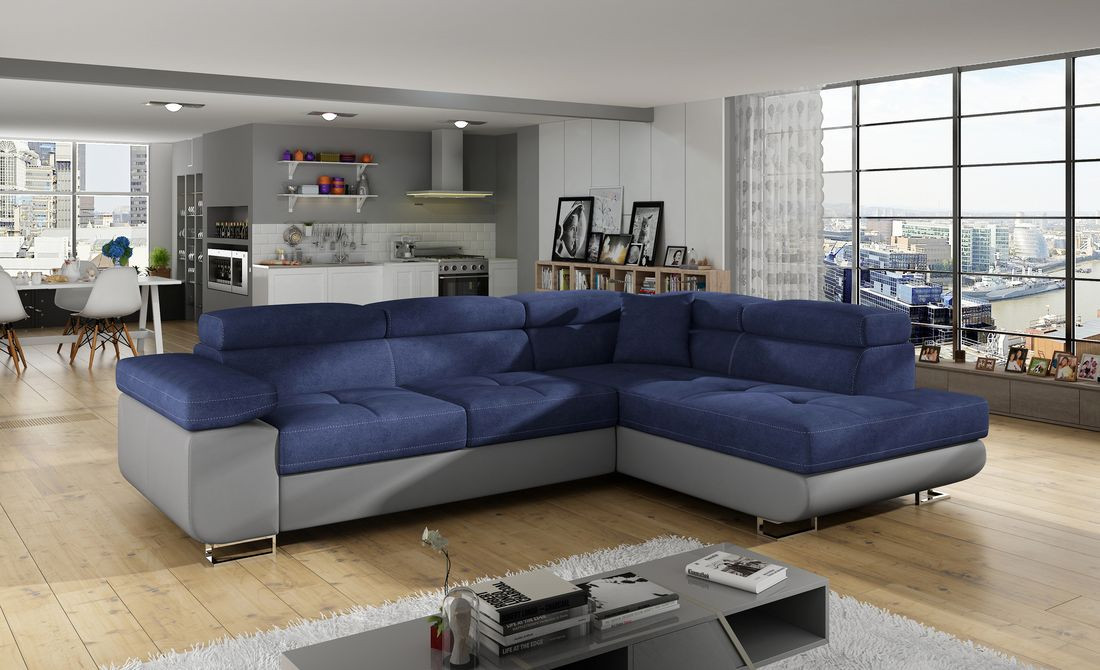Manchester corner sofa bed with storage O81/S29
