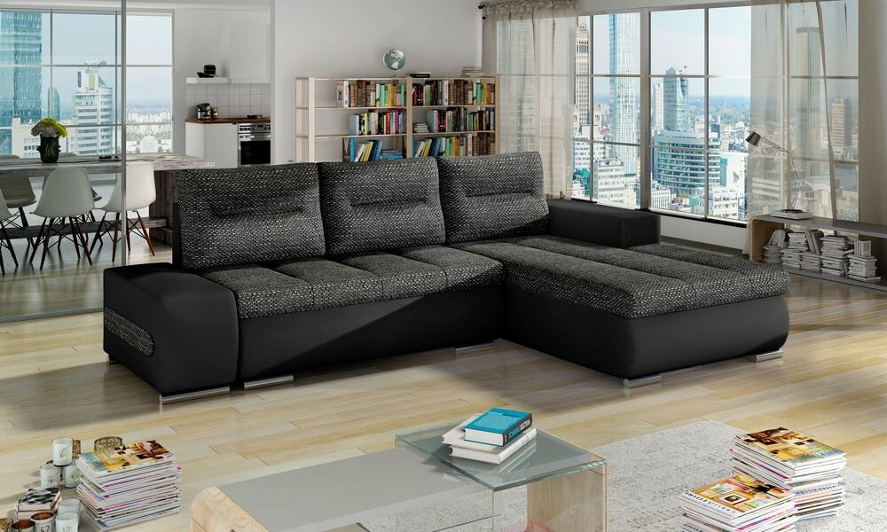 Luton corner sofa bed with storage B02/S11