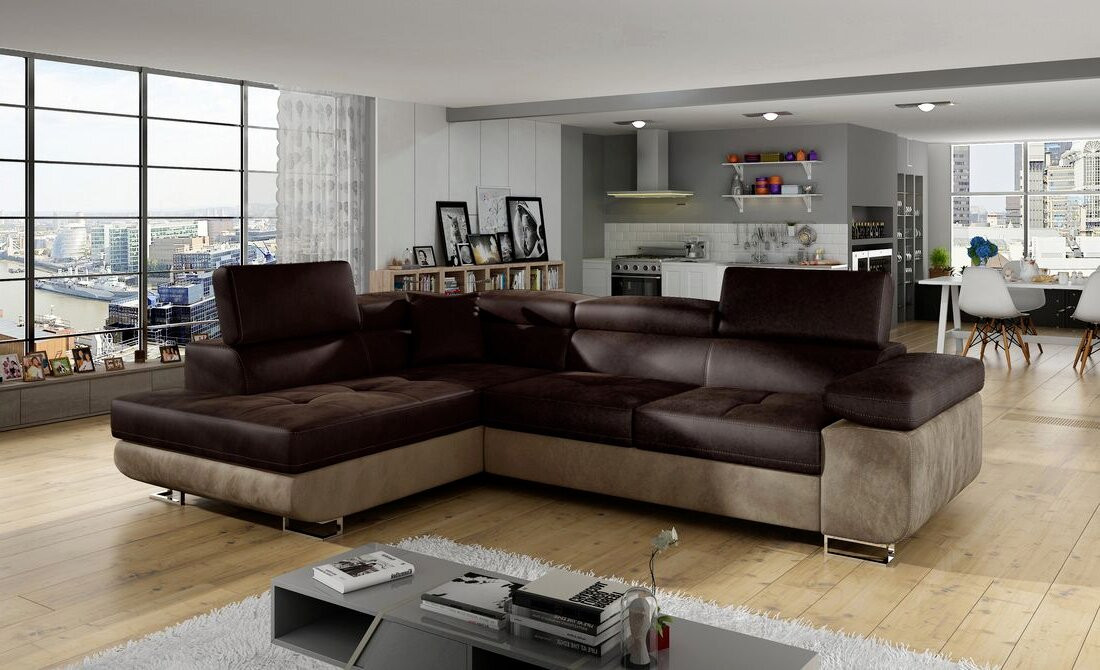 Manchester corner sofa bed with storage M29/M09