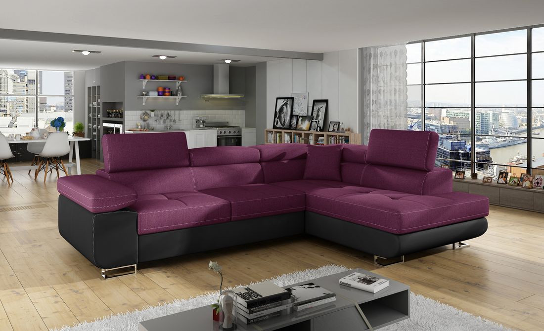 Manchester corner sofa bed with storage L68/S11