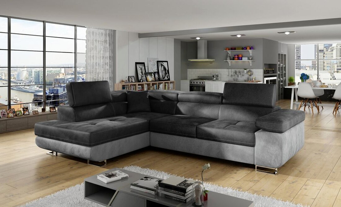 Manchester corner sofa bed with storage M97/M84