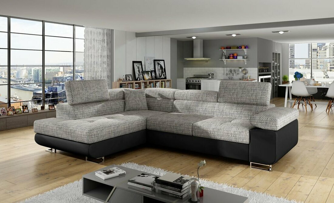 Manchester corner sofa bed with storage B01/S11