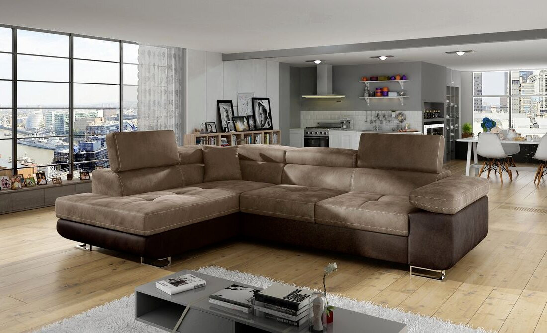 Manchester corner sofa bed with storage M09/M29
