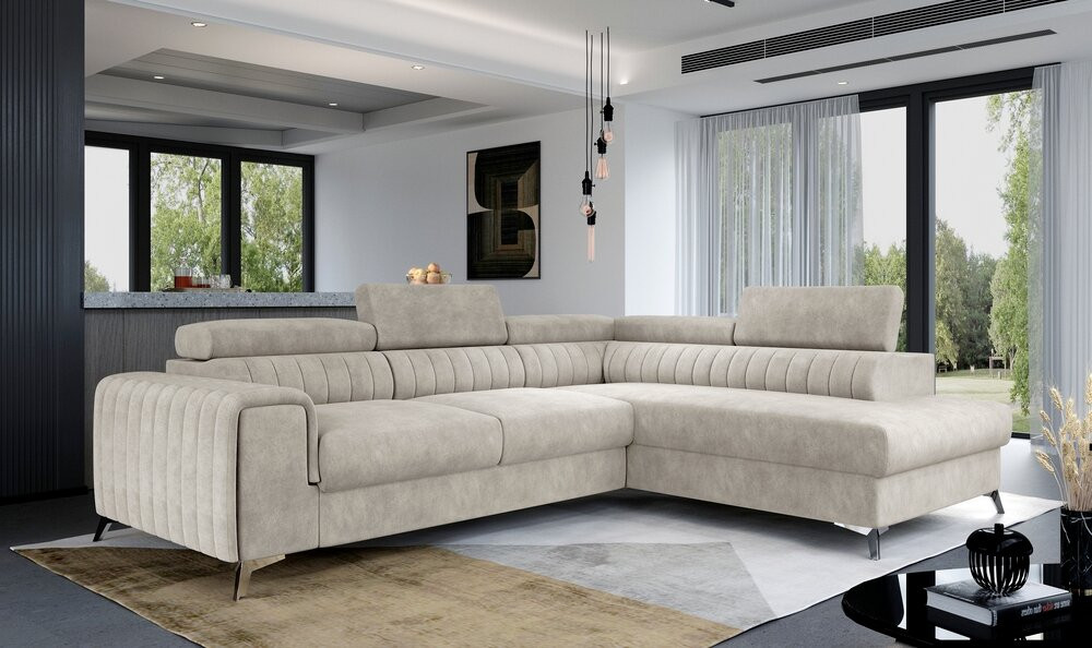 York corner sofa bed with storage D21