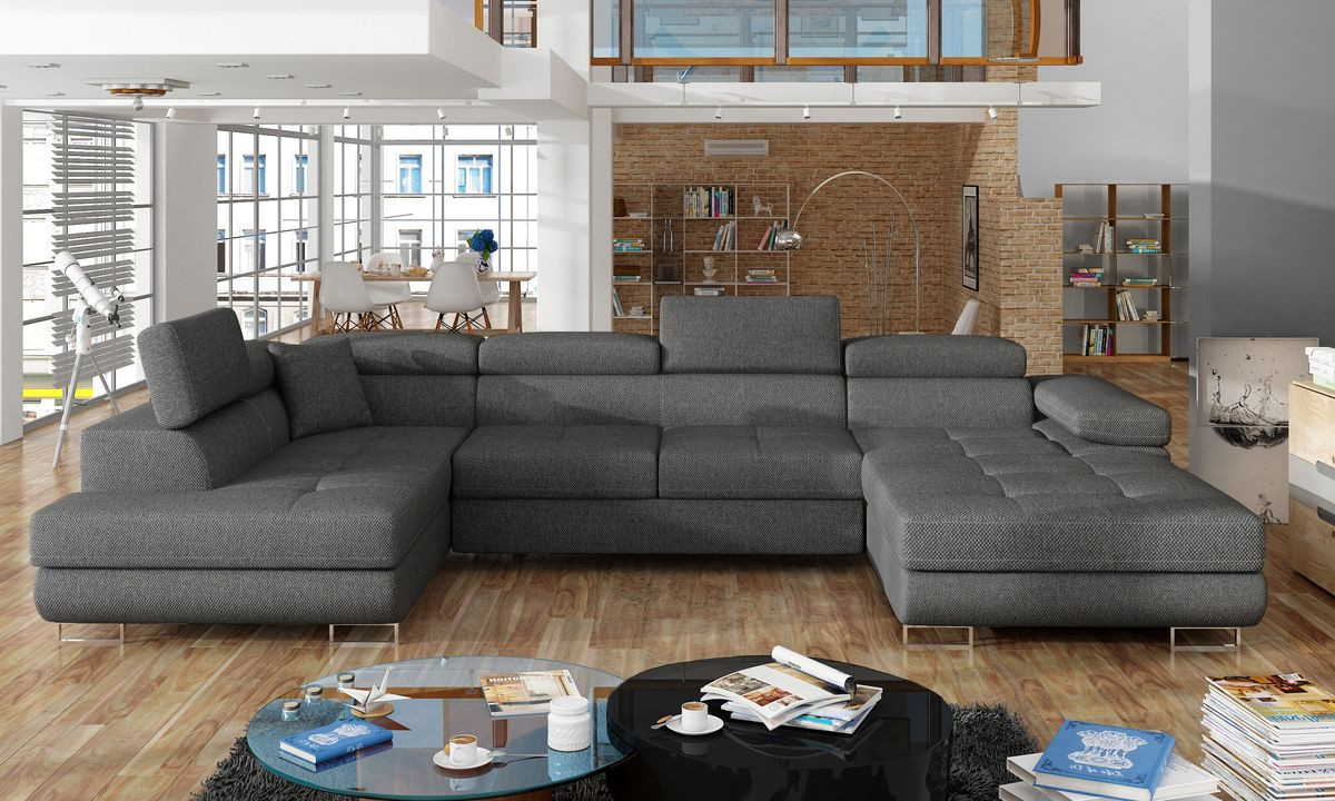 Leeds U shaped sofa bed with storage I96