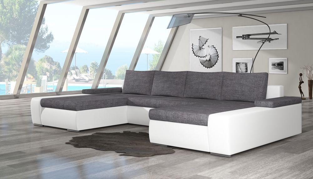 Glasgow U shaped sofa bed with storage S17/S05